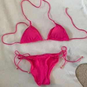 Sexy hot pink bikini